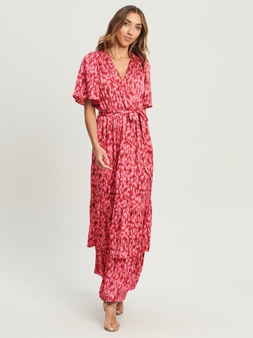 Robe 'ILARIA' Tussah en rose