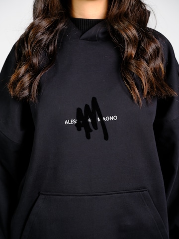 Alessandro Magno Sweatshirt 'CHRISTMAS' in Black