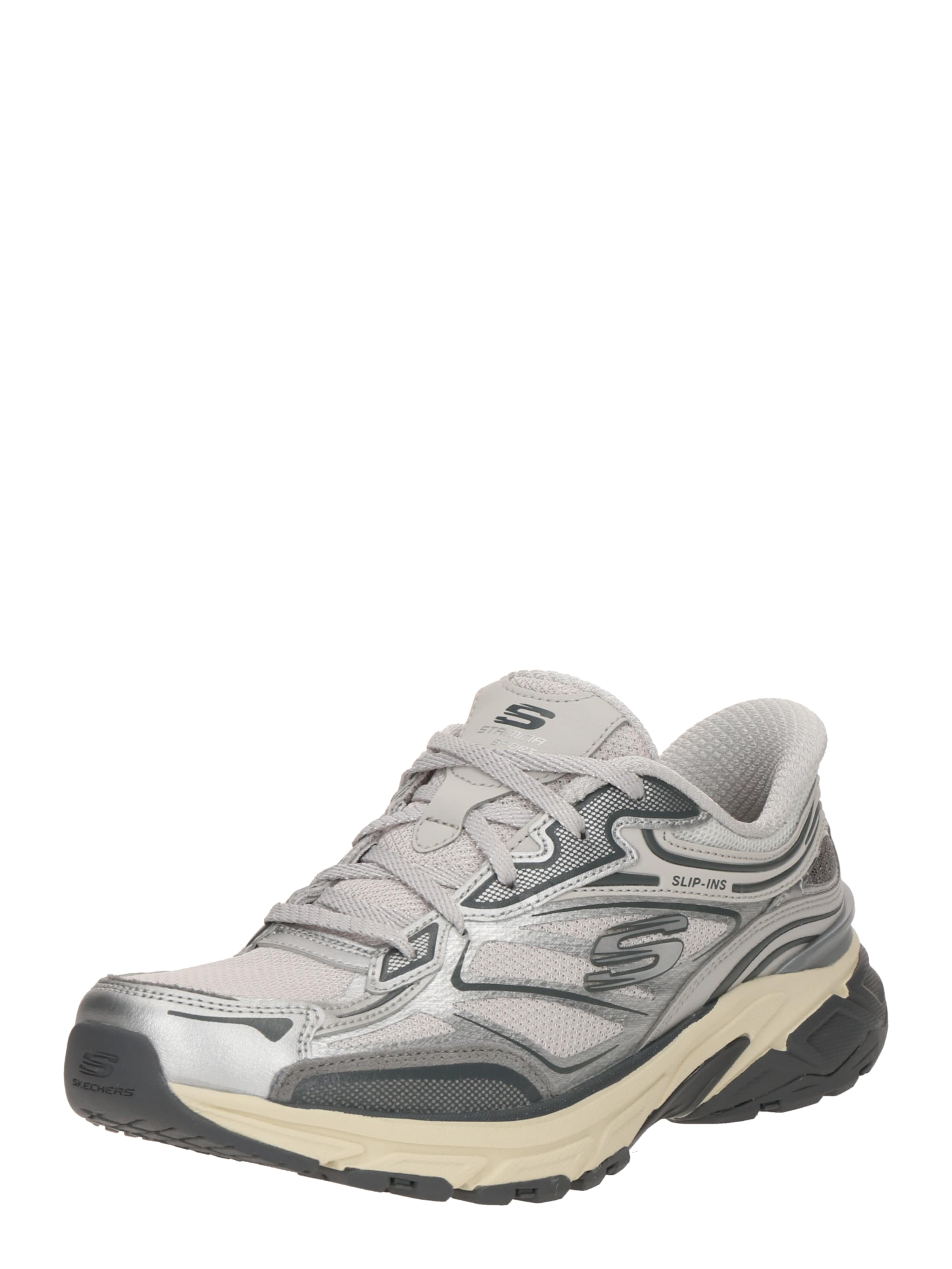 SKECHERS Sneakers laag 'Stamina' in Zilver: voorkant