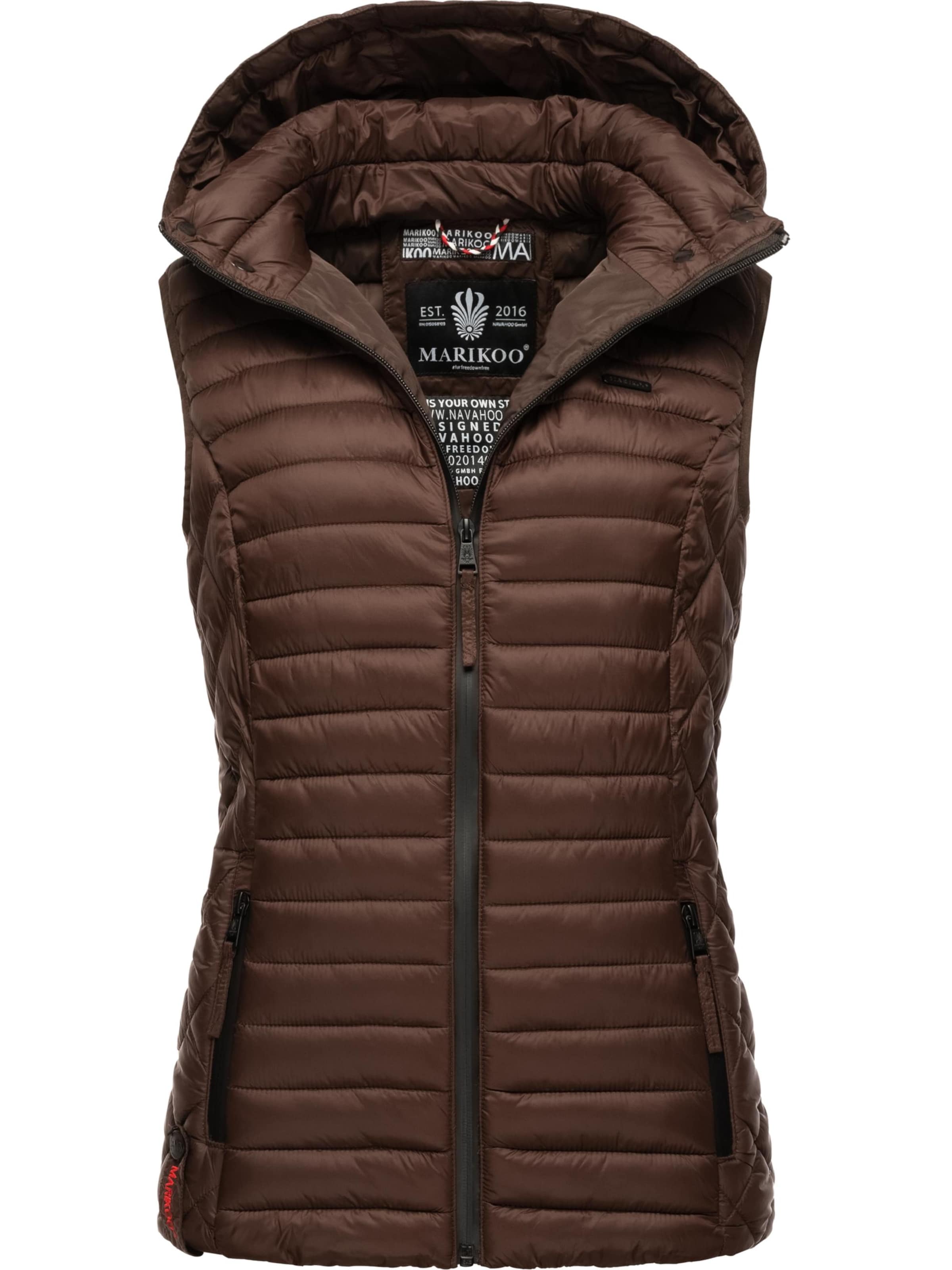MARIKOO - Colete 'Hasenpfote' em castanho