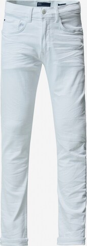 Salsa Jeans Slimfit Chino in Wit: voorkant