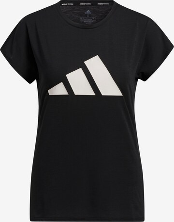 ADIDAS PERFORMANCE Функциональная футболка в Черный: спереди