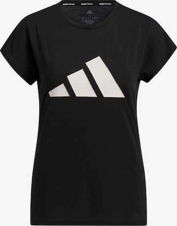 ADIDAS PERFORMANCE Functioneel shirt in Zwart: voorkant