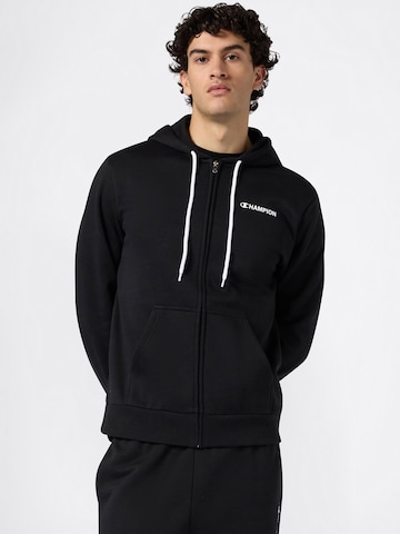 Veste de survêtement Champion Authentic Athletic Apparel en noir : devant