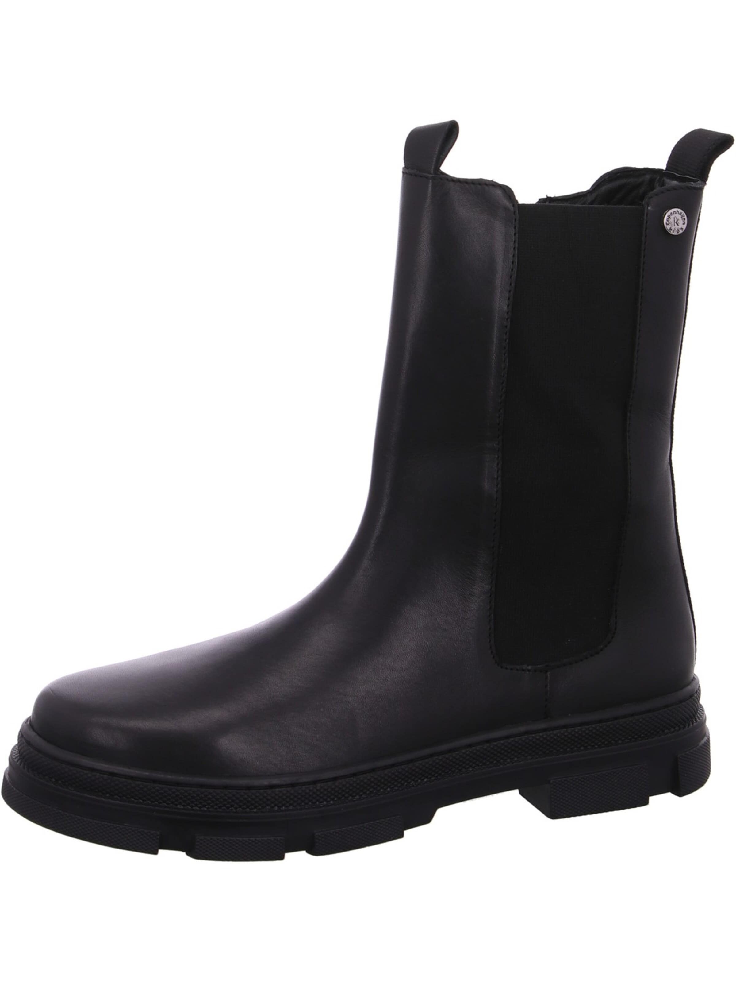 Copenhagen Chelsea Boots in Black: front