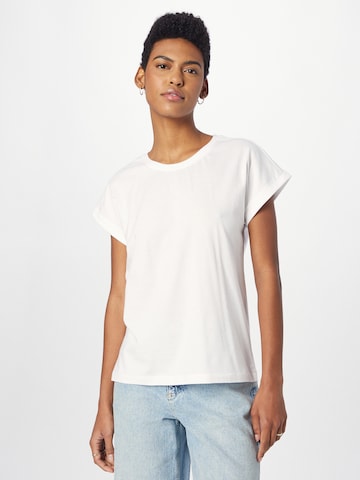 NÜMPH - Camisa 'BEVERLY' em branco: frente