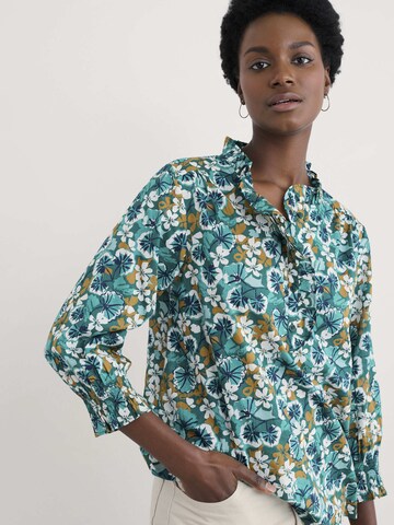Seasalt Cornwall Blouse 'Twining' in Green: front