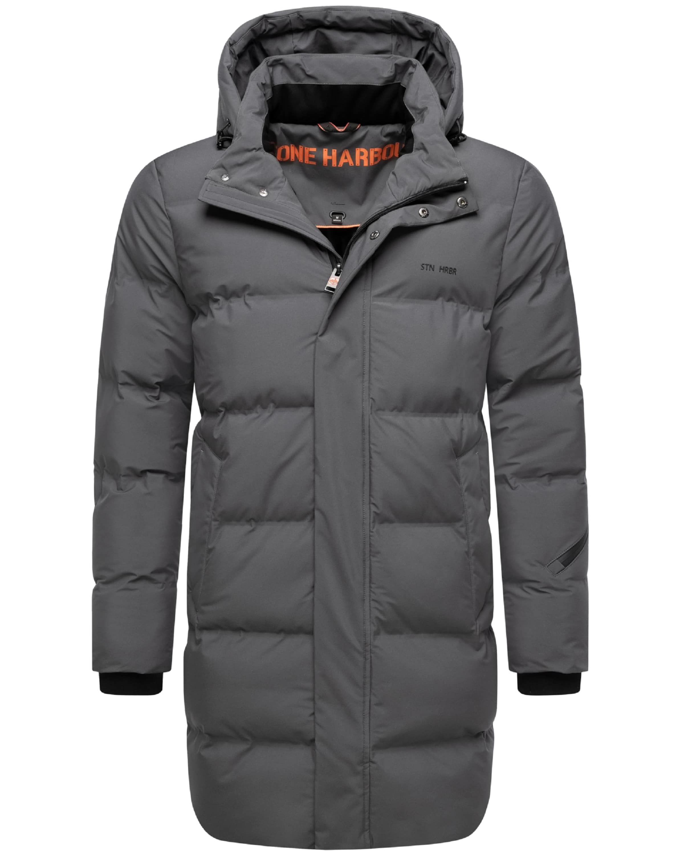 STONE HARBOUR Зимнее пальто 'Thadeek XX' в Серый