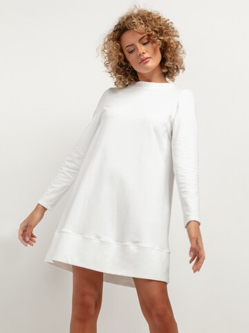 Robe TESSITA en blanc : devant