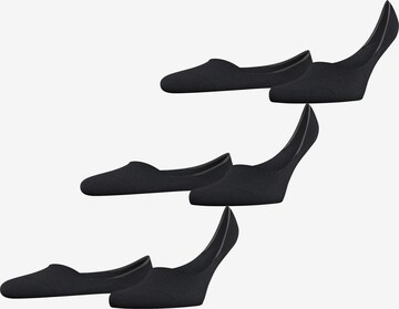 FALKE Füßlinge 'Step Medium Cut 3-Pack' in Schwarz: Vorderseite