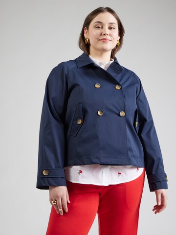 Manteau mi-saison 'CARApril' ONLY Carmakoma en bleu : devant