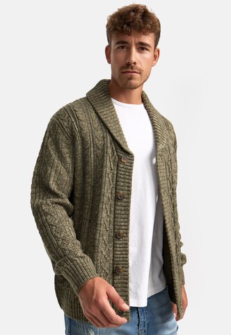 INDICODE JEANS Gebreid vest ' Ilterly ' in Groen
