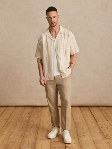DAN FOX APPAREL Regular fit Πουκάμισο 'Martin' σε λευκό