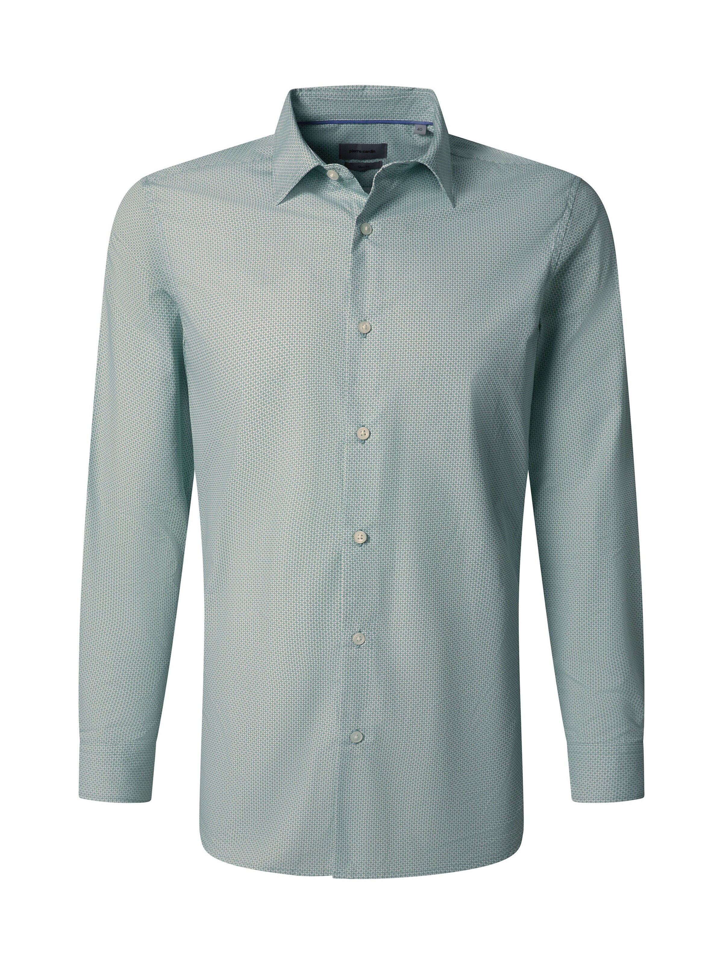 PIERRE CARDIN Hemd im Slim Fit in Blau: Vorderseite