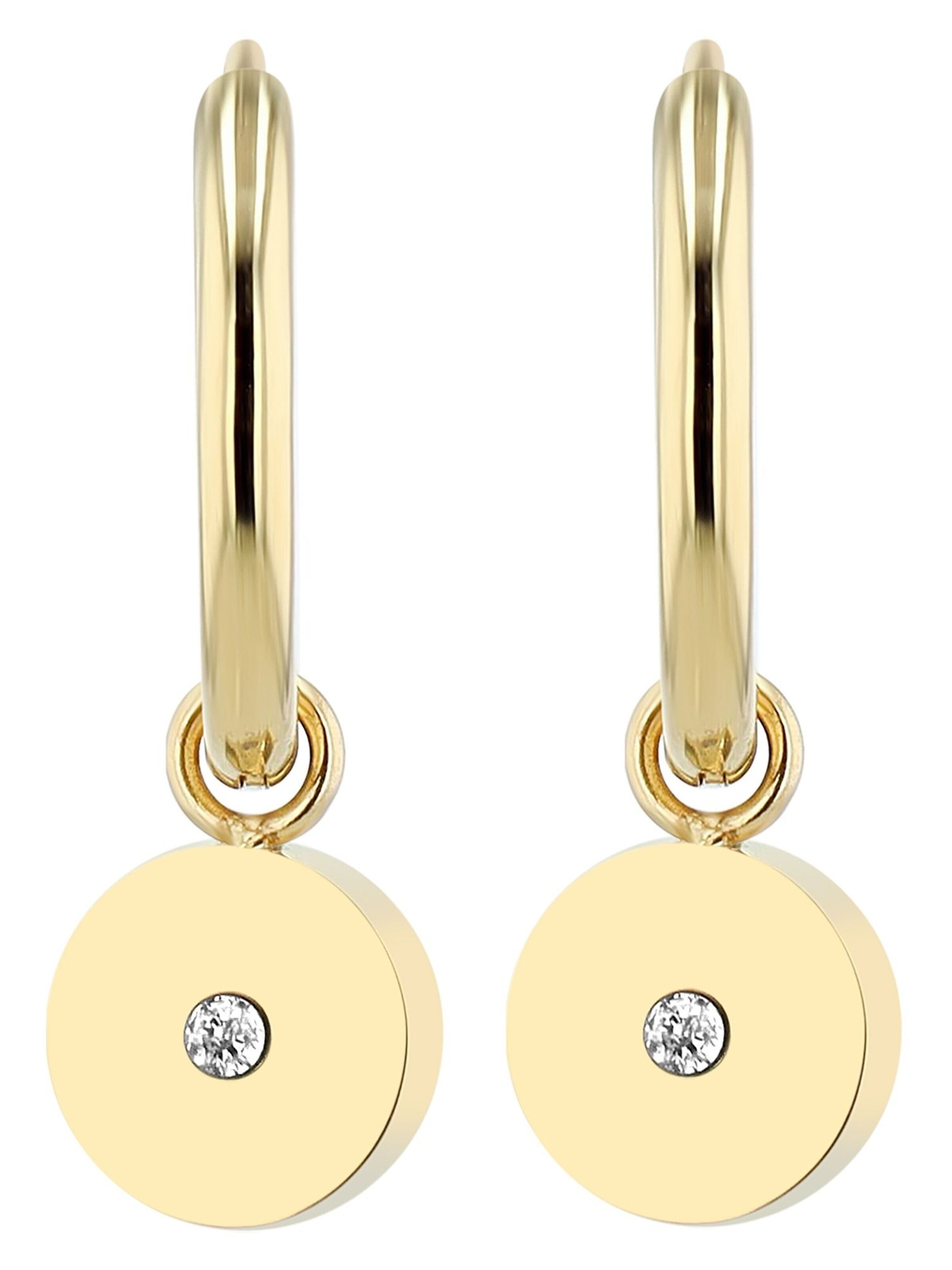 Akzent Earrings 'Stintje, langlebig' in Gold: front