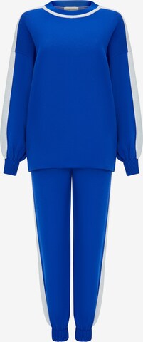 CESARE GASPARI Sweatsuit in Blue: front