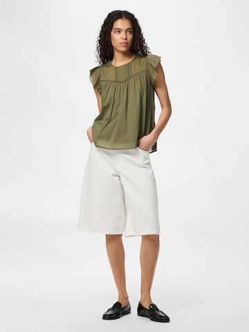 T-shirt 'PCAstrid' PIECES en vert