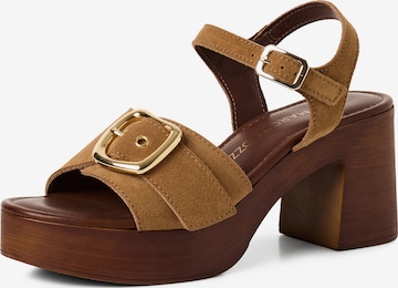 MARCO TOZZI Sandal i brun: framsida