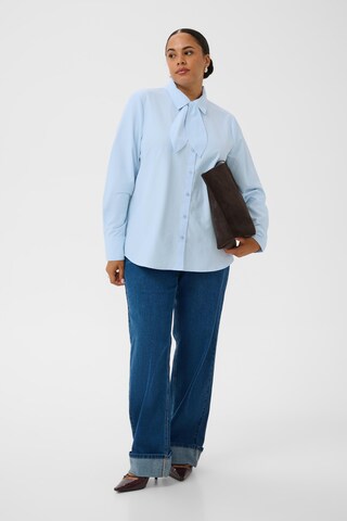 KAFFE CURVE Shirt in Blauw