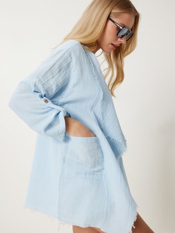 Happiness İstanbul Καλοκαιρινό μπουφάν σε μπλε