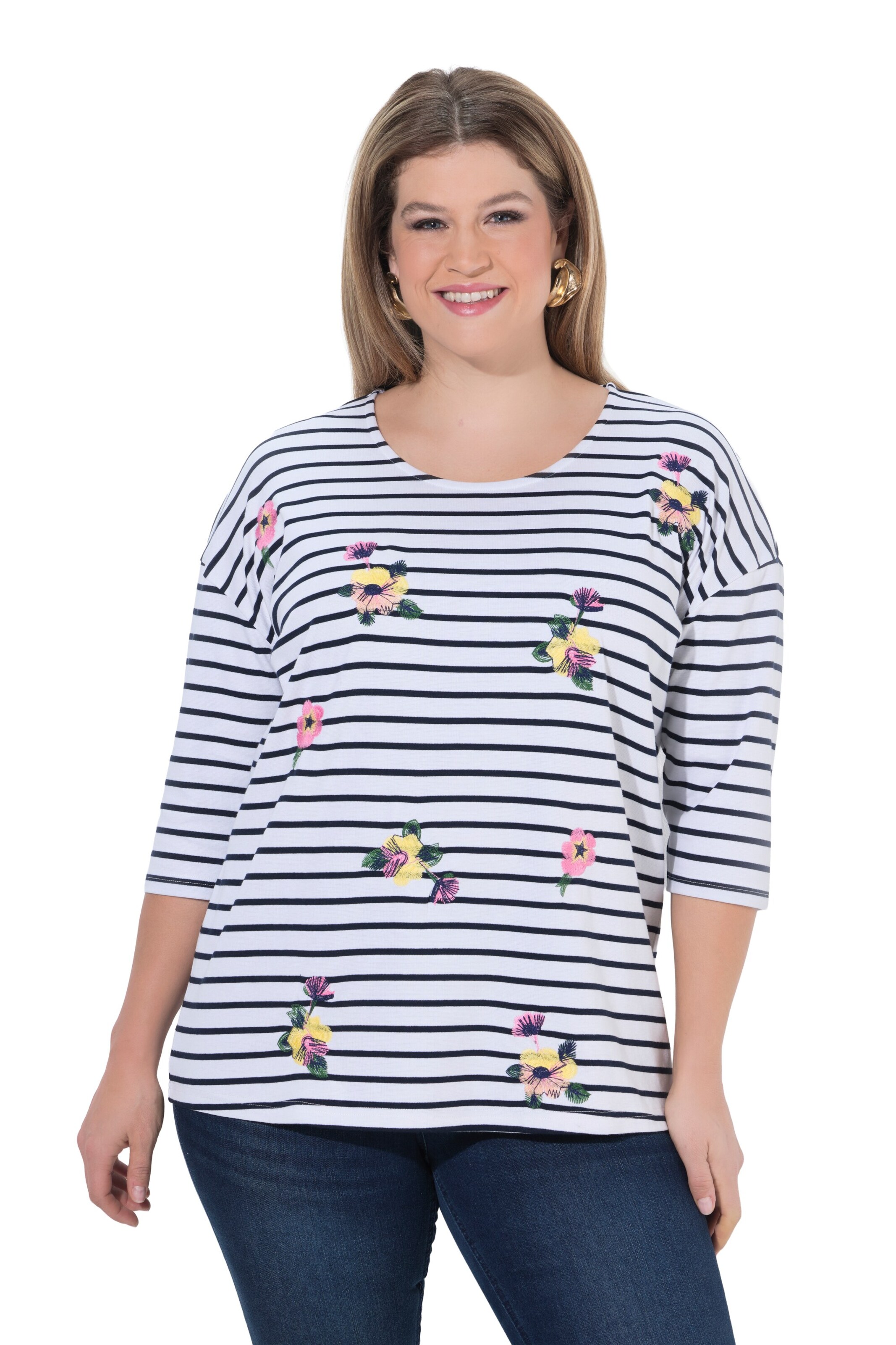 Ulla Popken Shirt in Mischfarben: Vorderseite