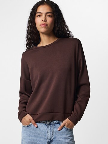 PIECES Sweatshirt in Braun: Vorderseite