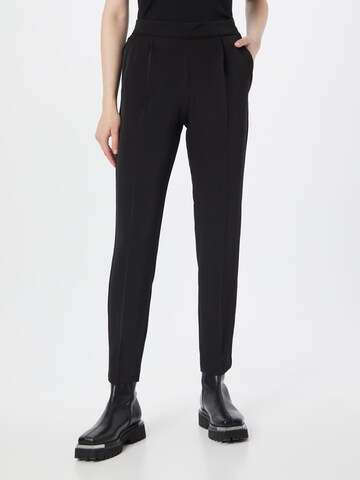 Regular Pantalon à pince Wallis en noir : devant