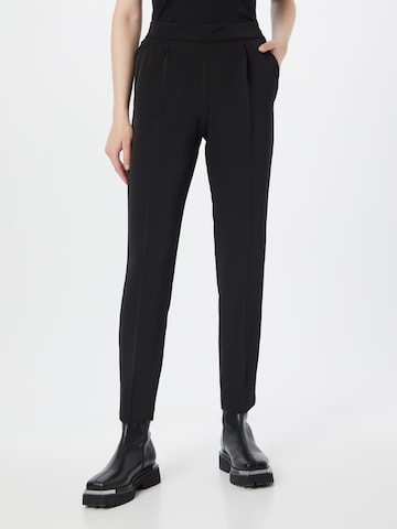 regular Pantaloni con pieghe di Wallis in nero: frontale