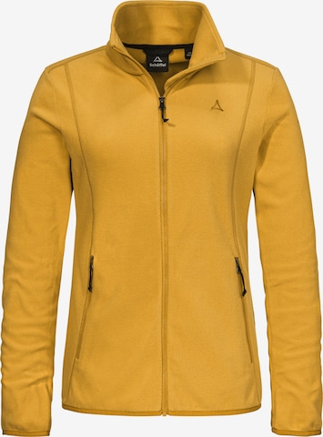 Veste en polaire fonctionnelle Schöffel en jaune : devant