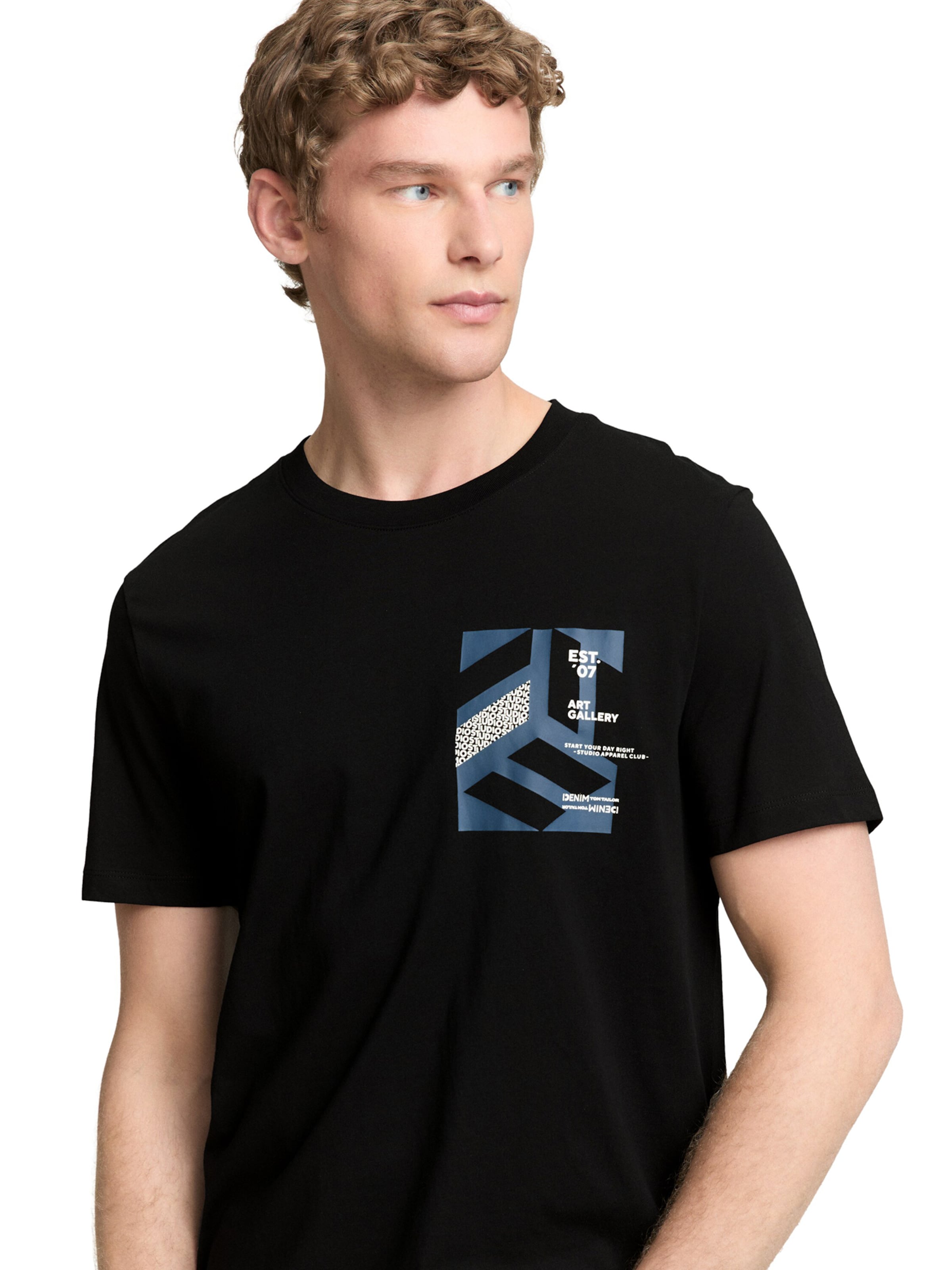 TOM TAILOR DENIM - Camiseta en negro