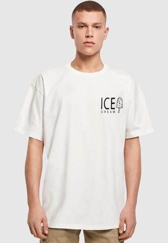 Merchcode Tričko 'Ice Cream' - Biela: predná strana