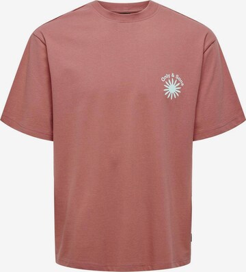 Only & Sons T-Shirt 'KASEN' in Rot: predná strana