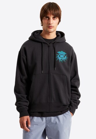 VANS Zip-Up Hoodie 'Torched' in Black