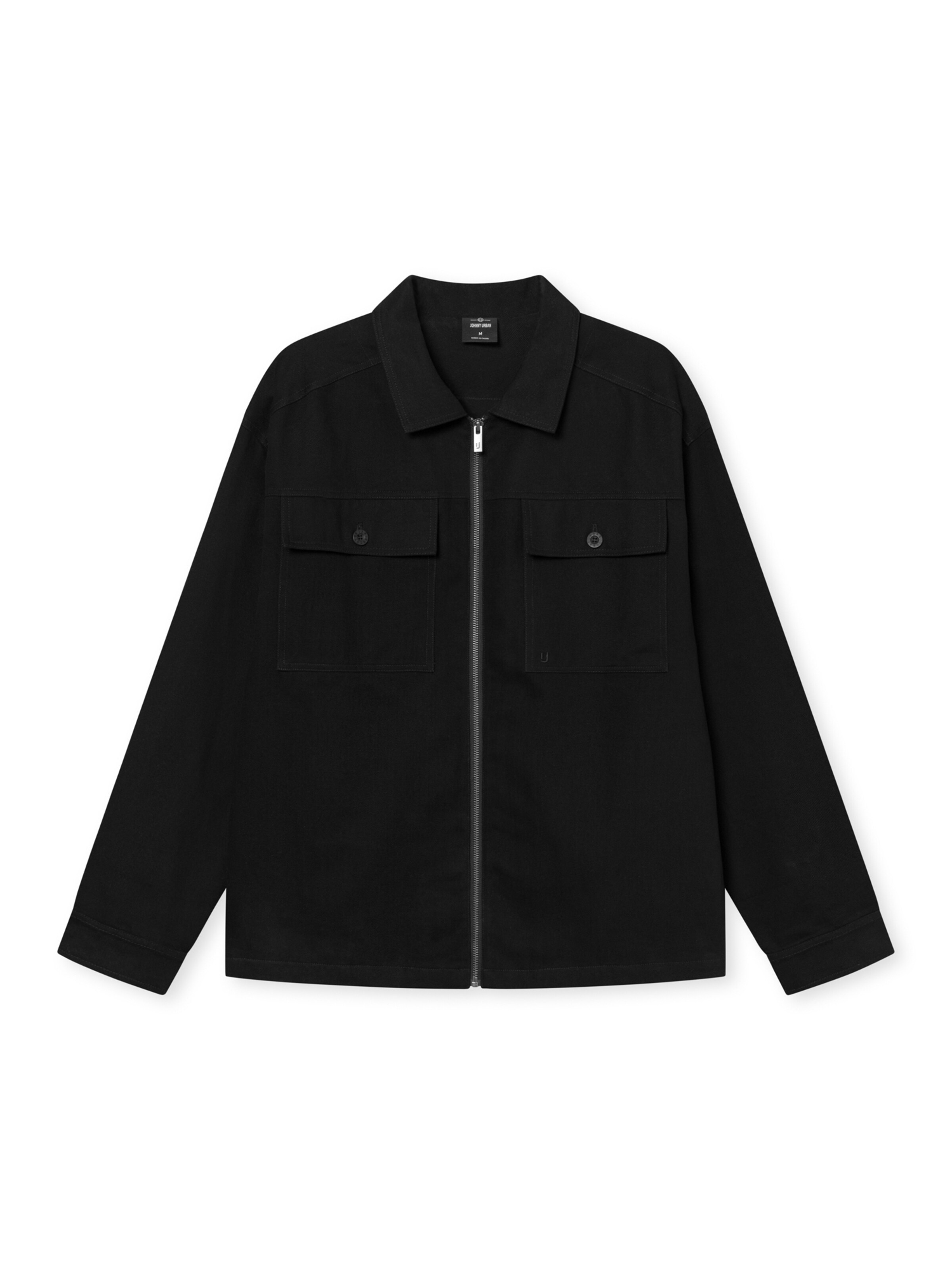 Johnny Urban Φθινοπωρινό και ανοιξιάτικο μπουφάν 'Cameron' σε μαύρο: μπροστά