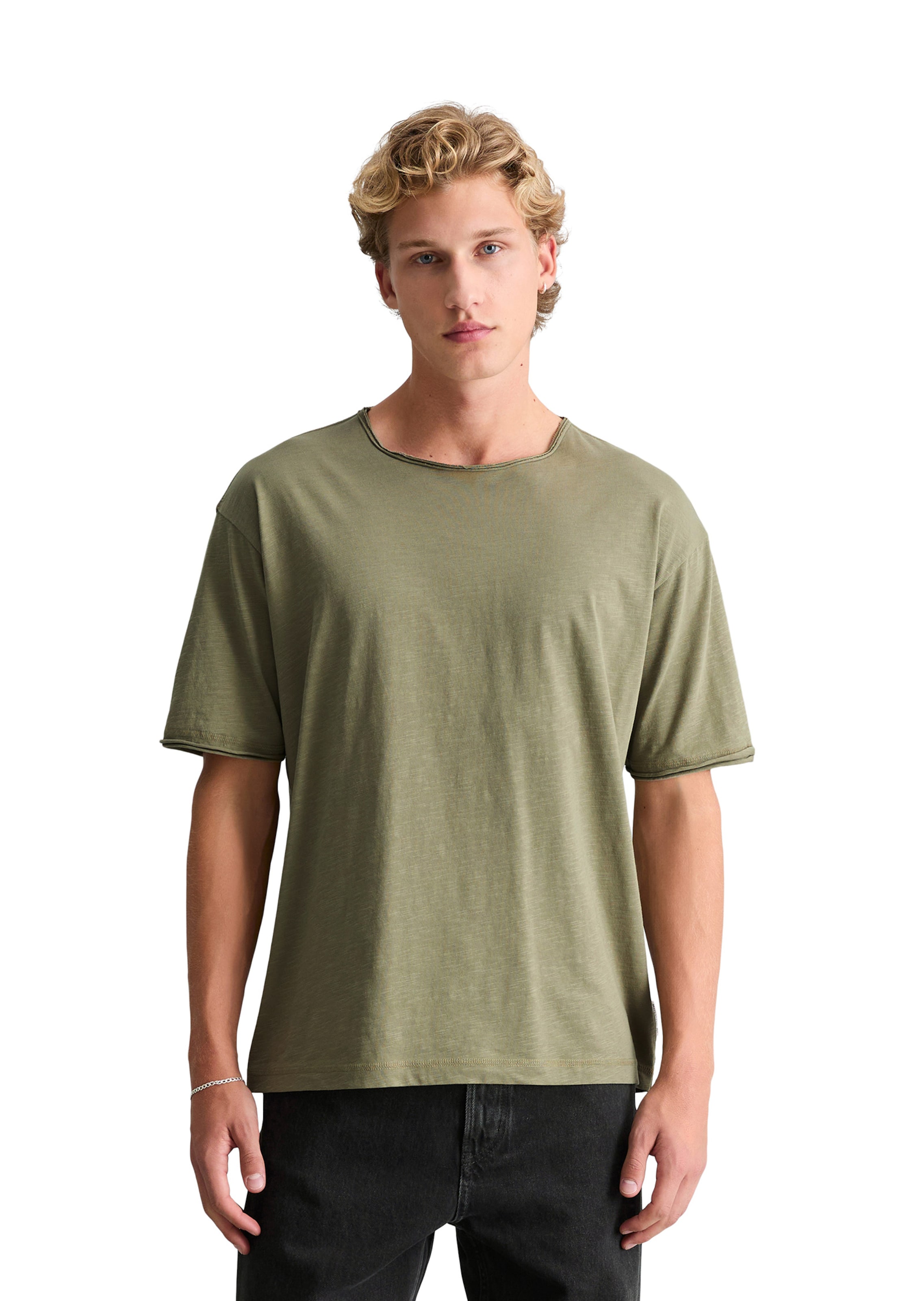Marc O'Polo DENIM Shirt in Groen: voorkant