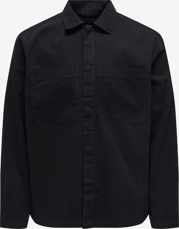 Giacca di mezza stagione 'ONSLEDGER' di Only & Sons in nero: frontale