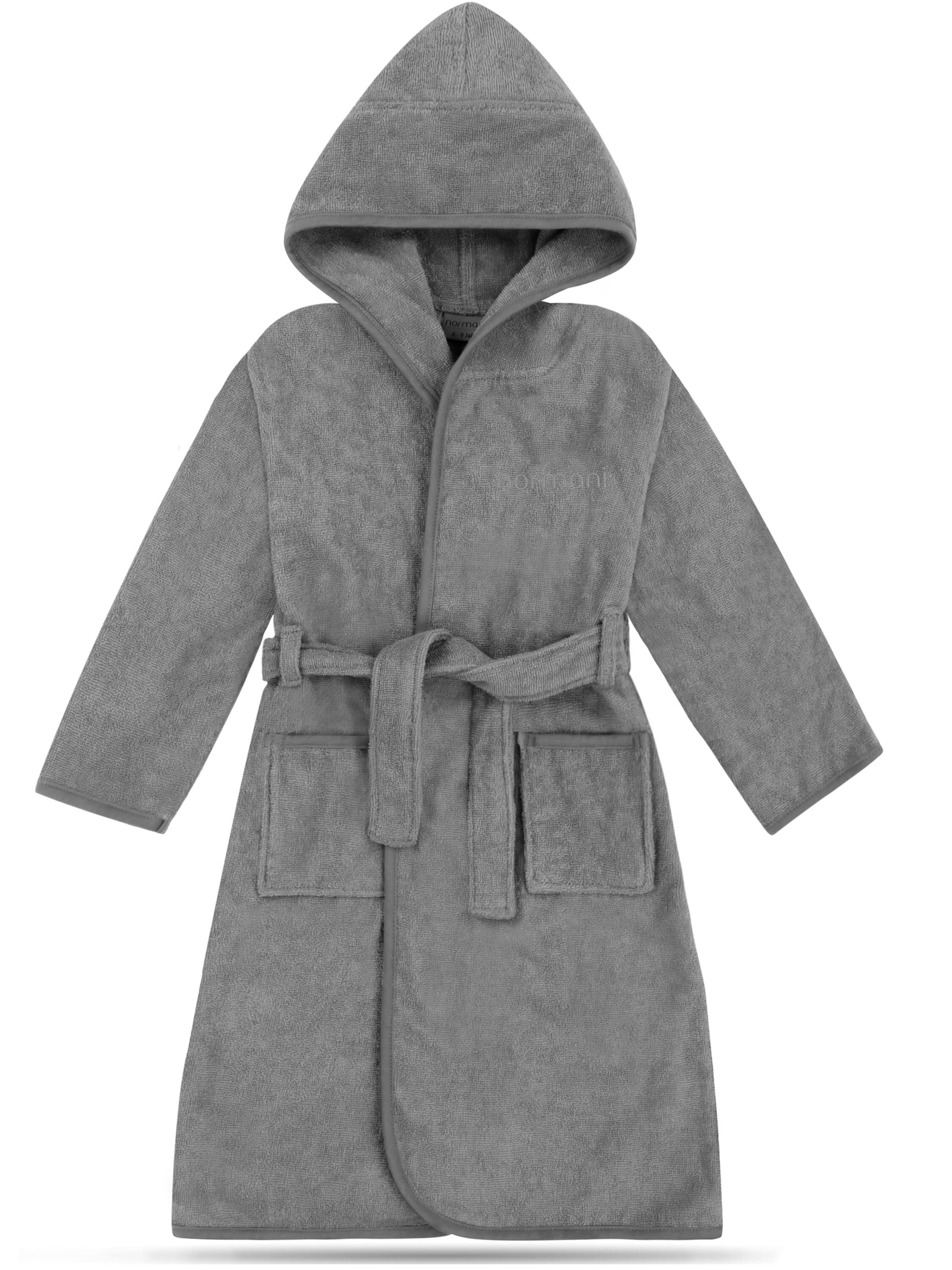Peignoir normani en gris : devant