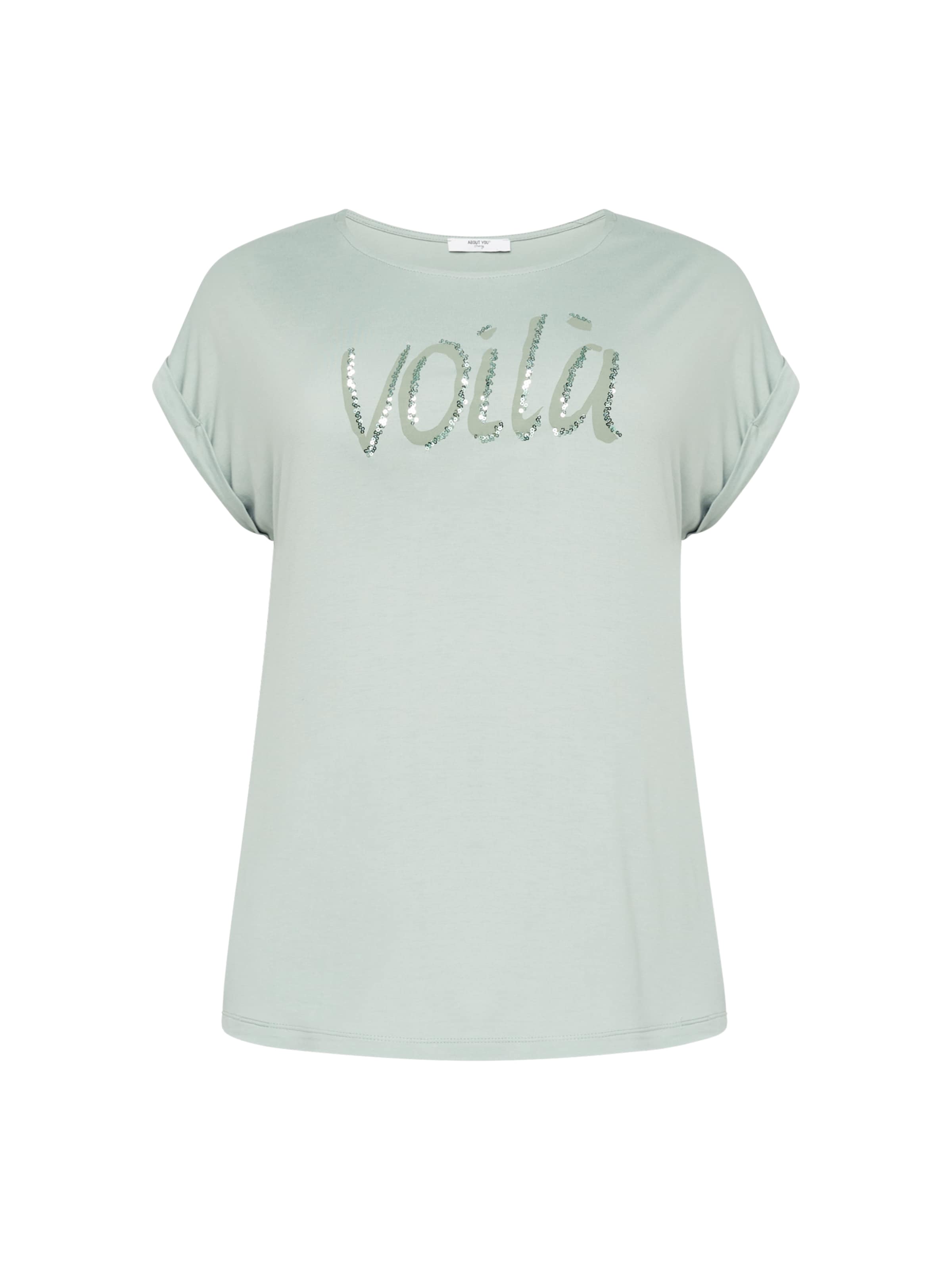 ABOUT YOU Curvy - Camiseta 'Justine' en verde: frente