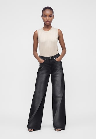 KARL LAGERFELD JEANS Bő szár Farmer - fekete
