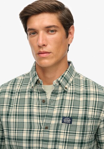 Superdry Comfort Fit Hemd in Grün