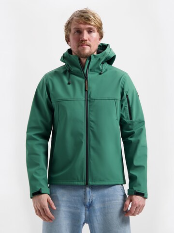 Travelin Outdoor jacket 'Stian' in Green: front