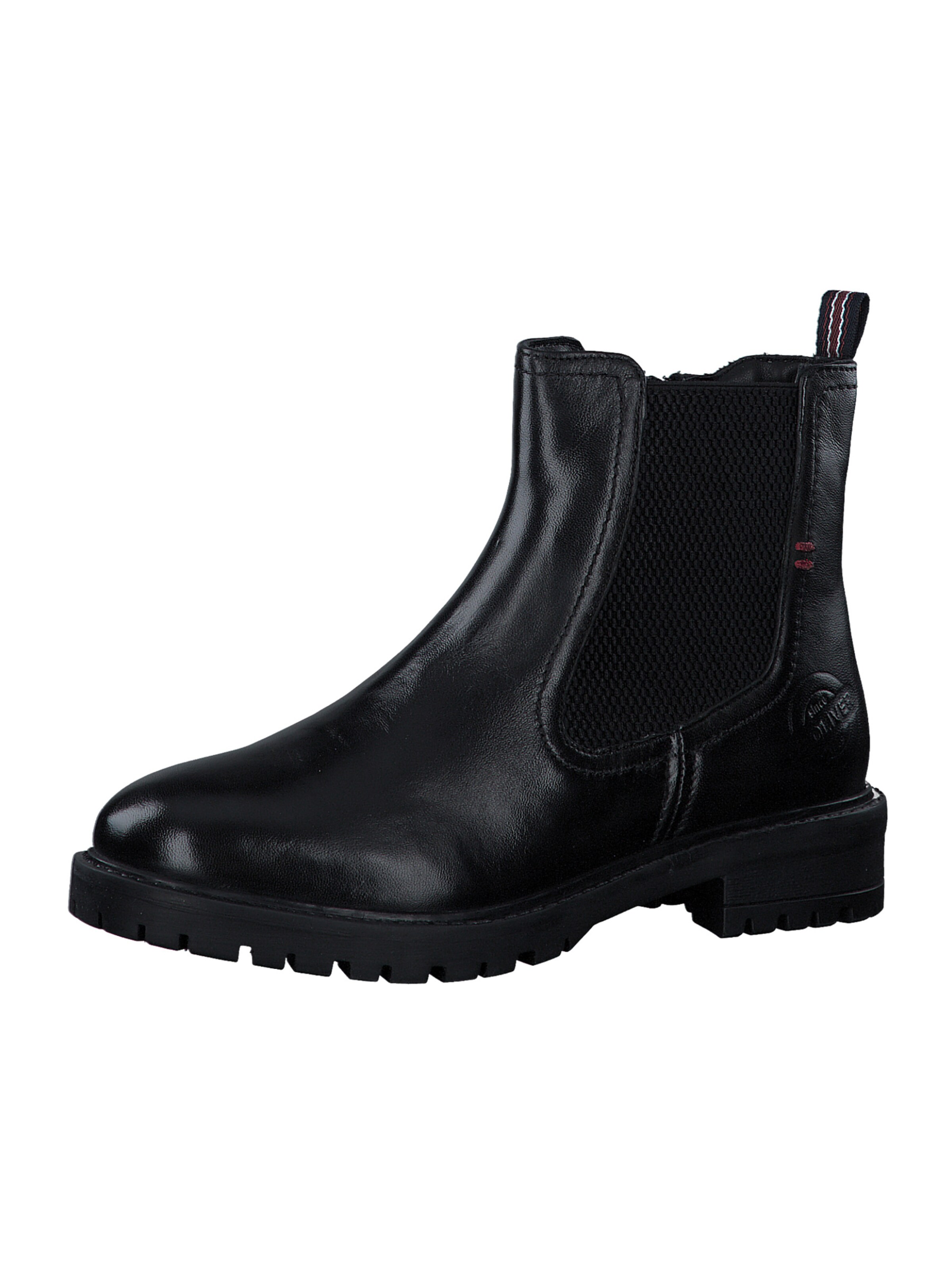 s.Oliver Chelsea Boots in Schwarz: Vorderseite