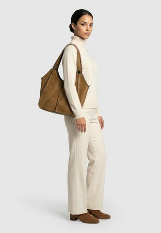 HARPA Shoulder Bag 'ZOELLA' in Brown