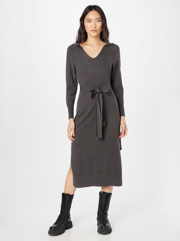 Designers Society Плетена рокля 'ANNAPURNA' в сиво: отпред