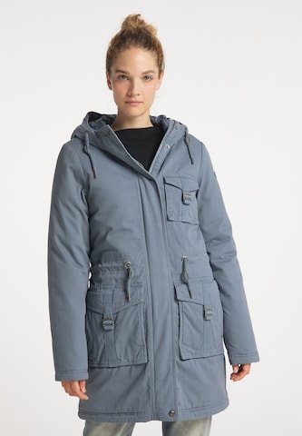 DreiMaster Vintage Winter Parka in Blue: front