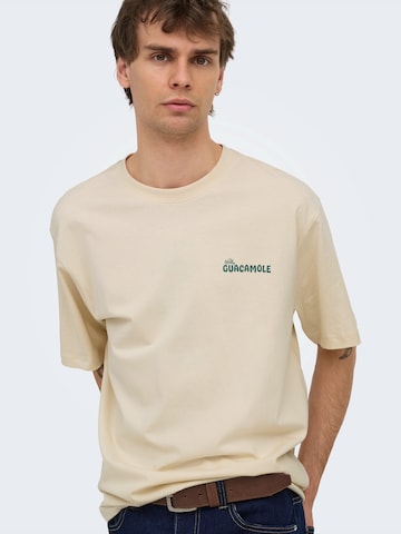 Only & Sons T-Shirt 'ONSCHEF' in Weiß