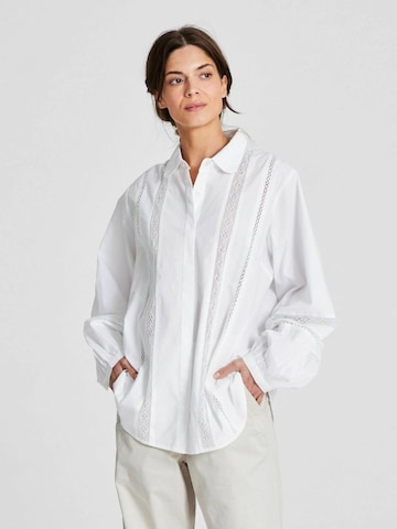 Chemisier 'Jessica' Gai+Lisva en blanc : devant