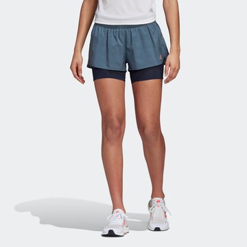 Skinny Pantaloni sport de la ADIDAS SPORTSWEAR pe albastru: față