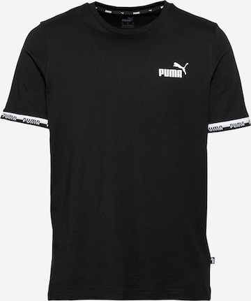 PUMA Sportshirt 'AMPLIFIED' in Schwarz: front