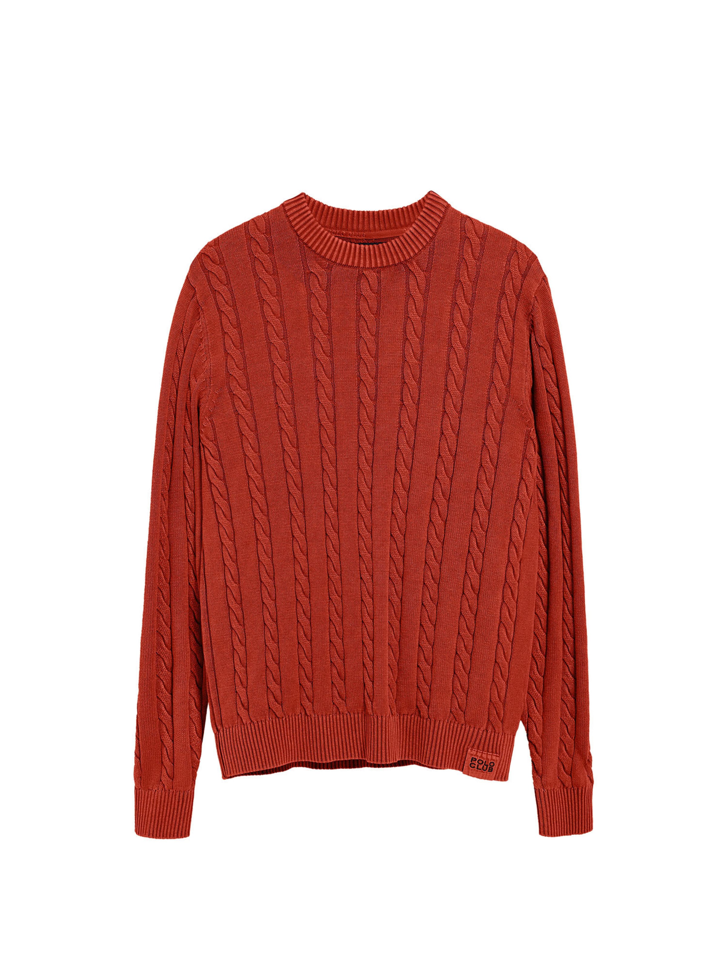 Polo Club Pullover in Rot: Vorderseite